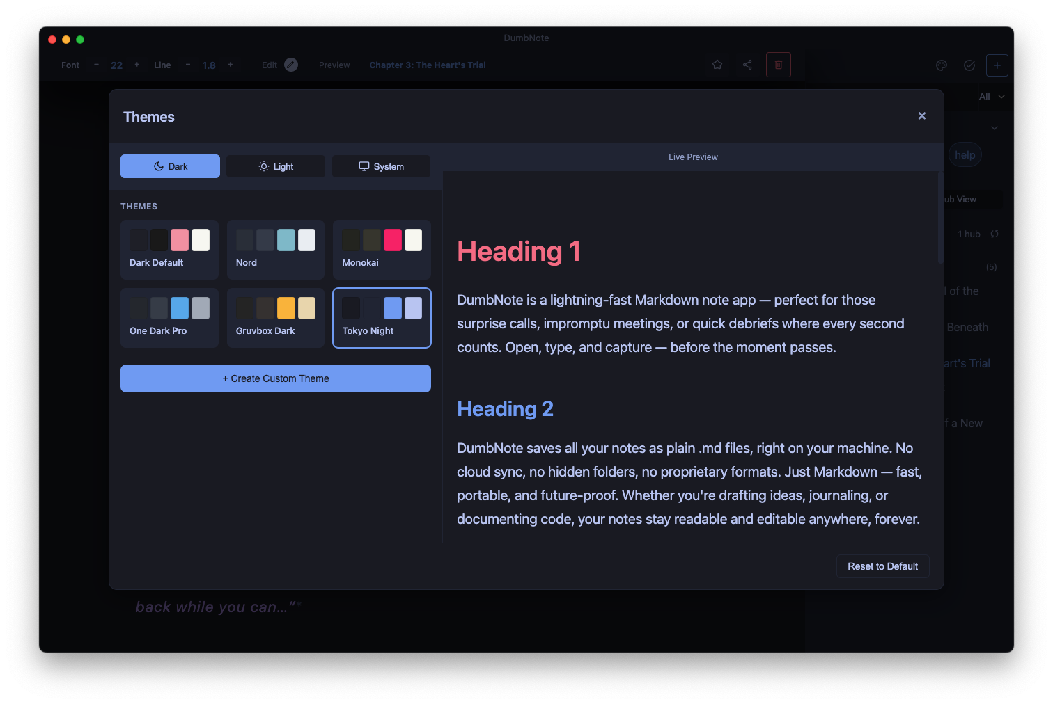 Dumbnote Theme